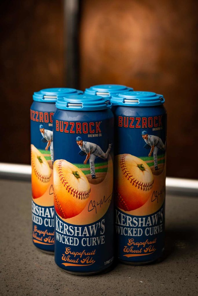 Kershaw's Wicked Curve beer cans